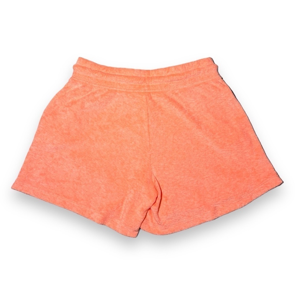 Old Navy Girl’s Loop-Terry Midi Shorts Electric Cantaloupe Size Large 10/12 - Picture 5 of 5